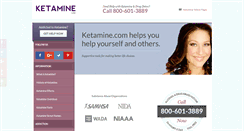 Desktop Screenshot of ketamine.com
